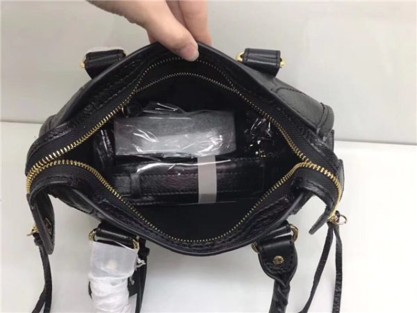 Balenciaga Classic Mini Lambskin City Tote Bag (Varied Colors) - Image 19
