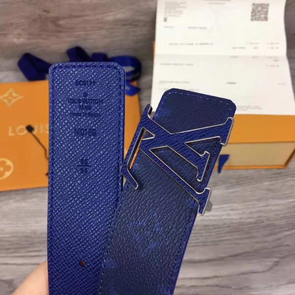 Louis Vuitton Initiales 40mm Reversible Belt Blue Replica - Image 3