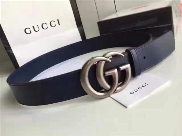 Gucci Leather Belt Replica with Double G Buckle (Varied Colors) - Image 31