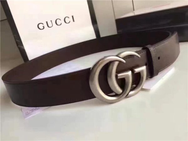 Gucci Leather Belt Replica with Double G Buckle (Varied Colors) - Image 40