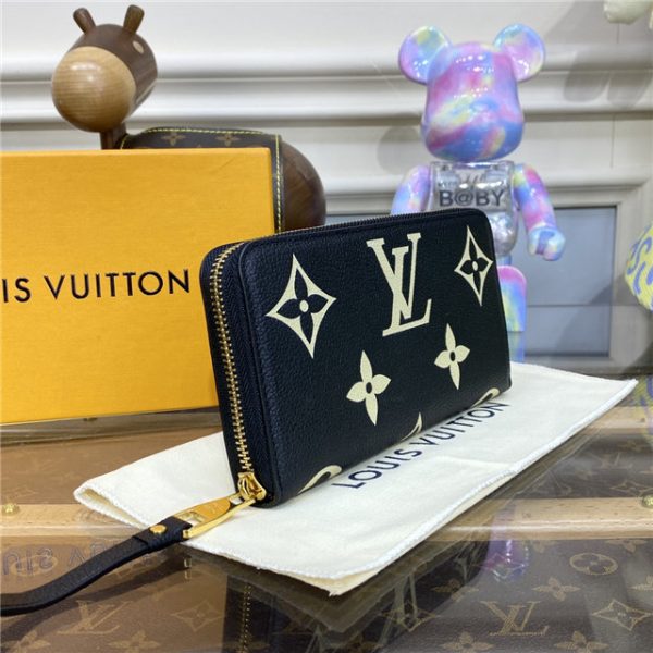 Louis Vuitton Zippy Wallet Black/Beige - Image 4