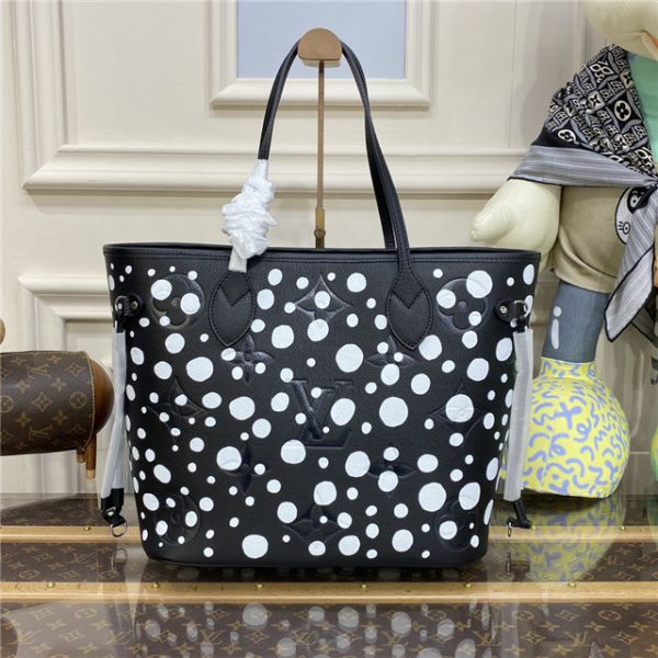 Louis Vuitton X YK Neverfull MM Black - Image 4