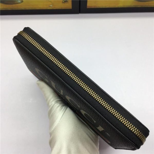 Gucci Print Leather Zip Around Wallet (Varied Colors) - Image 4
