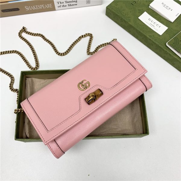 Gucci Diana Chain Wallet With Bamboo (Varied Colors) - Image 39