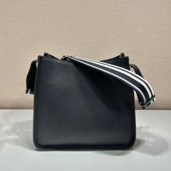 Prada Leather Hobo Bag Black - Image 4