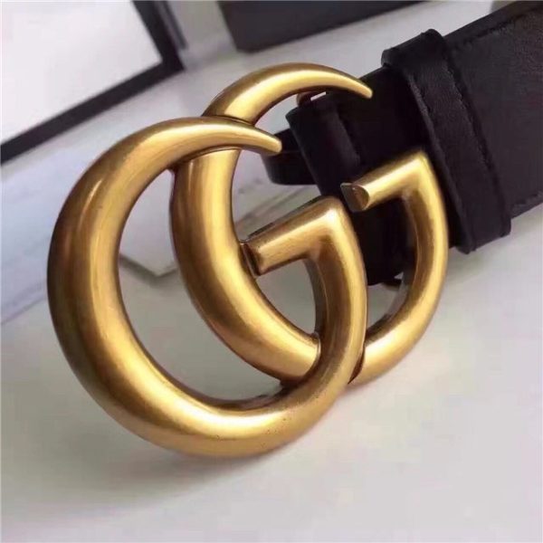 Gucci Leather Belt Replica with Double G Buckle (Varied Colors) - Image 5