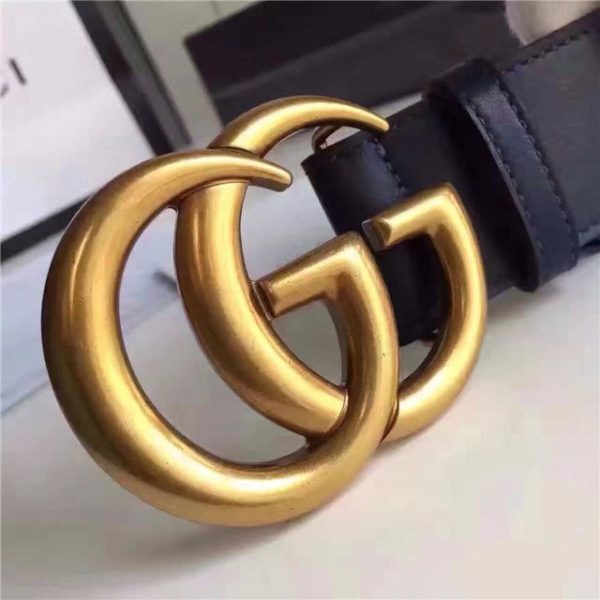 Gucci Leather Belt Replica with Double G Buckle (Varied Colors) - Image 23