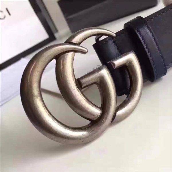 Gucci Leather Belt Replica with Double G Buckle (Varied Colors) - Image 32