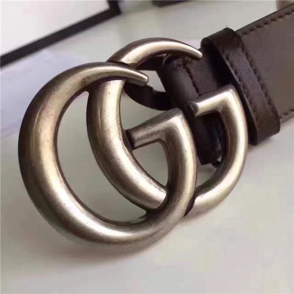 Gucci Leather Belt Replica with Double G Buckle (Varied Colors) - Image 41