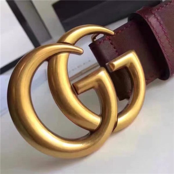 Gucci Leather Belt Replica with Double G Buckle (Varied Colors) - Image 59
