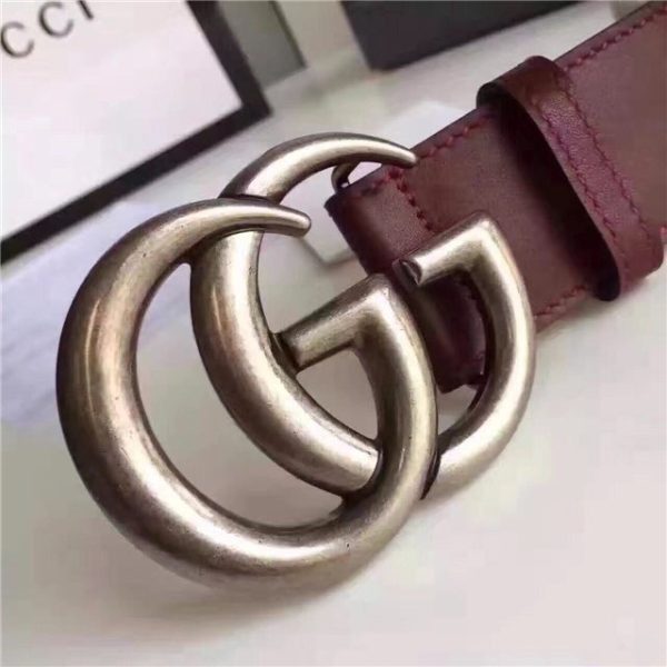 Gucci Leather Belt Replica with Double G Buckle (Varied Colors) - Image 68