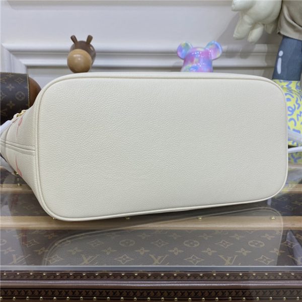 Louis Vuitton Neverfull MM Creme/Rose Trianon - Image 5