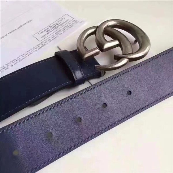 Gucci Leather Belt Replica with Double G Buckle (Varied Colors) - Image 33