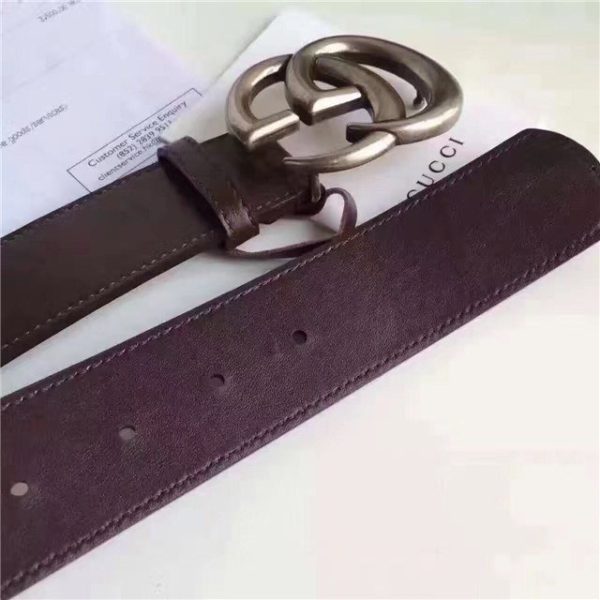 Gucci Leather Belt Replica with Double G Buckle (Varied Colors) - Image 42
