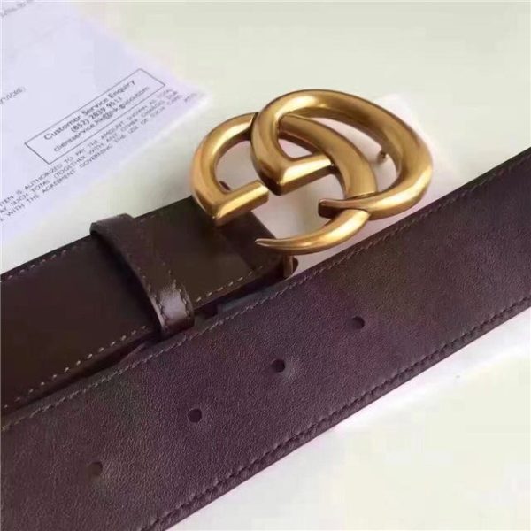 Gucci Leather Belt Replica with Double G Buckle (Varied Colors) - Image 51