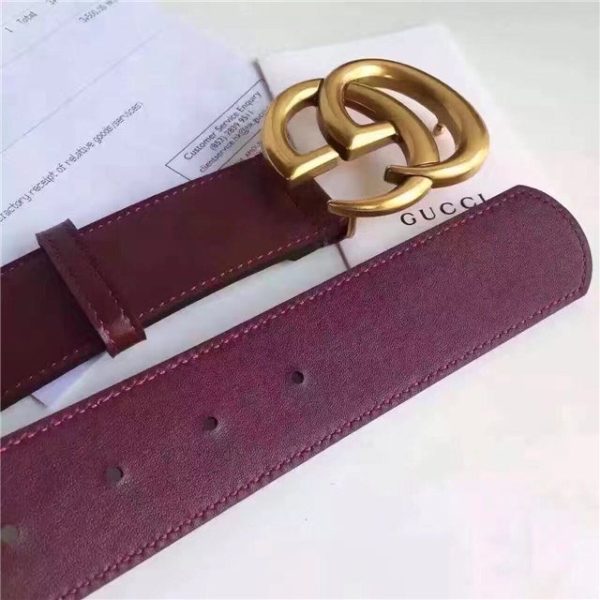 Gucci Leather Belt Replica with Double G Buckle (Varied Colors) - Image 60