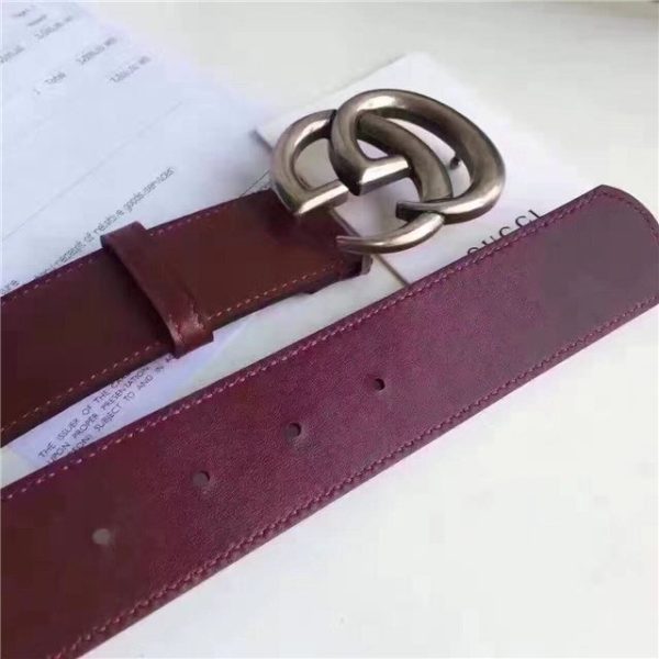 Gucci Leather Belt Replica with Double G Buckle (Varied Colors) - Image 69