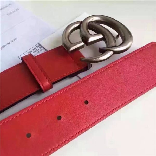 Gucci Leather Belt Replica with Double G Buckle (Varied Colors) - Image 87