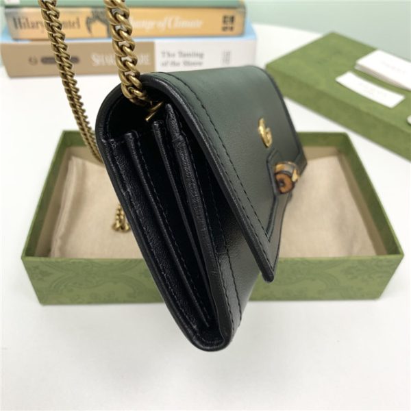 Gucci Diana Chain Wallet With Bamboo (Varied Colors) - Image 6