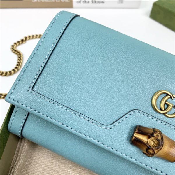 Gucci Diana Chain Wallet With Bamboo (Varied Colors) - Image 15