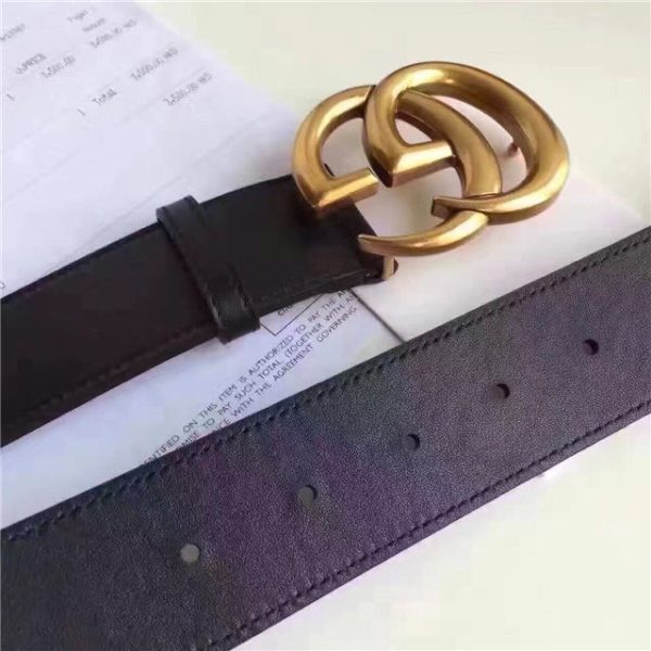 Gucci Leather Belt Replica with Double G Buckle (Varied Colors) - Image 7