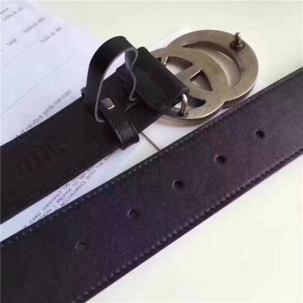 Gucci Leather Belt Replica with Double G Buckle (Varied Colors) - Image 16