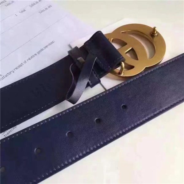 Gucci Leather Belt Replica with Double G Buckle (Varied Colors) - Image 25