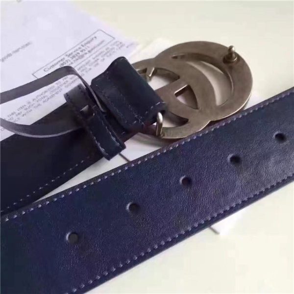 Gucci Leather Belt Replica with Double G Buckle (Varied Colors) - Image 34