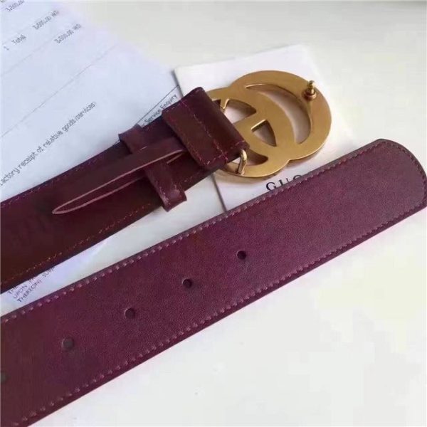 Gucci Leather Belt Replica with Double G Buckle (Varied Colors) - Image 61