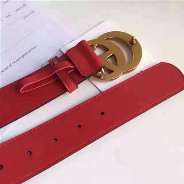 Gucci Leather Belt Replica with Double G Buckle (Varied Colors) - Image 79