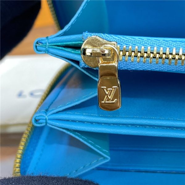 Louis Vuitton Zippy Wallet Turquoise - Image 7