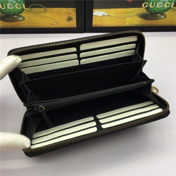 Gucci Print Leather Zip Around Wallet (Varied Colors) - Image 7