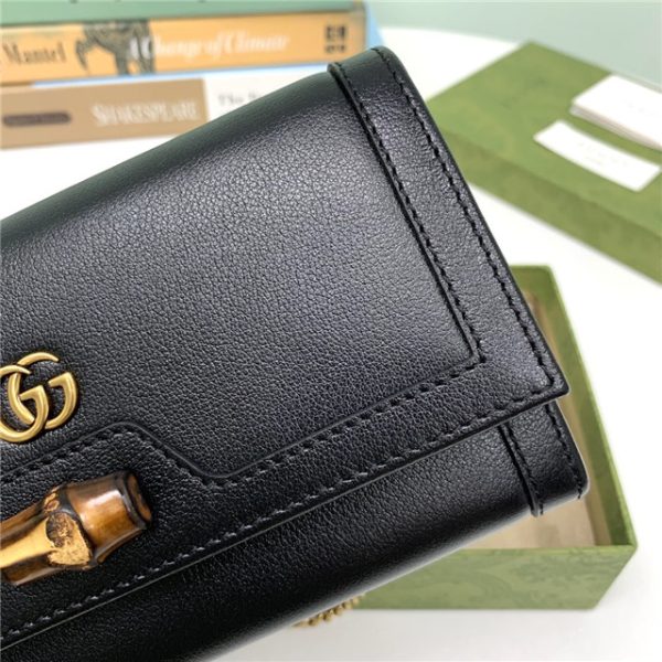 Gucci Diana Chain Wallet With Bamboo (Varied Colors) - Image 7
