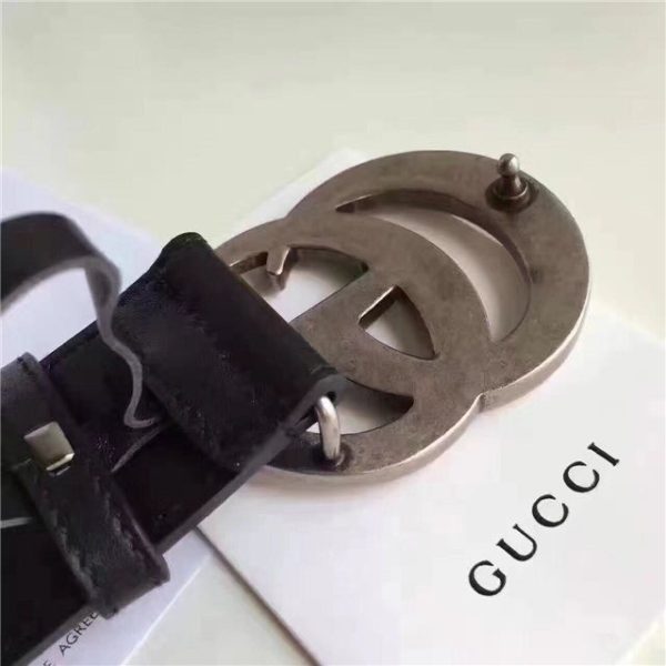 Gucci Leather Belt Replica with Double G Buckle (Varied Colors) - Image 17