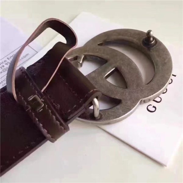 Gucci Leather Belt Replica with Double G Buckle (Varied Colors) - Image 44