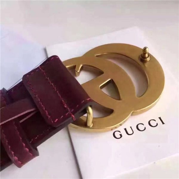 Gucci Leather Belt Replica with Double G Buckle (Varied Colors) - Image 62