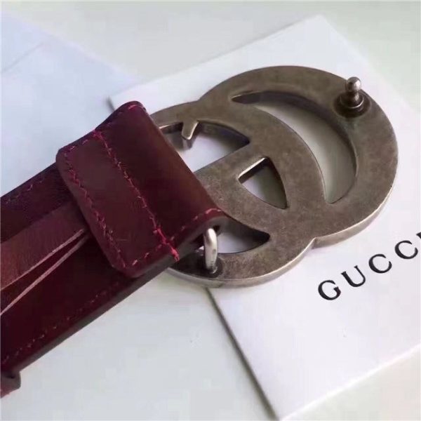 Gucci Leather Belt Replica with Double G Buckle (Varied Colors) - Image 71