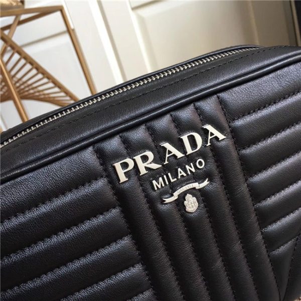 Prada Diagramme Leather Cross-Body Bag (Varied Colors) 1BD083 - Image 17