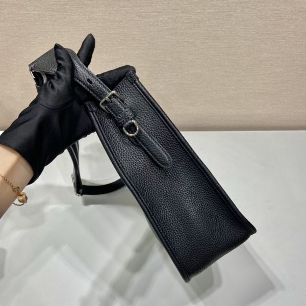 Prada Leather Hobo Bag Black - Image 8