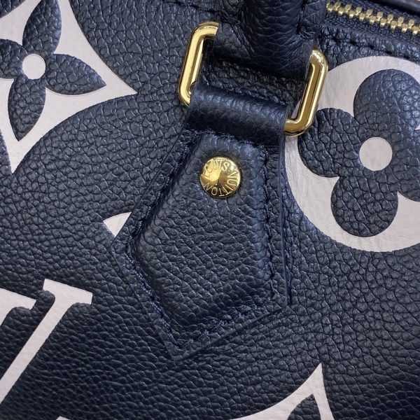 Louis Vuitton Monogram Empreinte Speedy Bandouliere 20 Black/Beige - Image 9