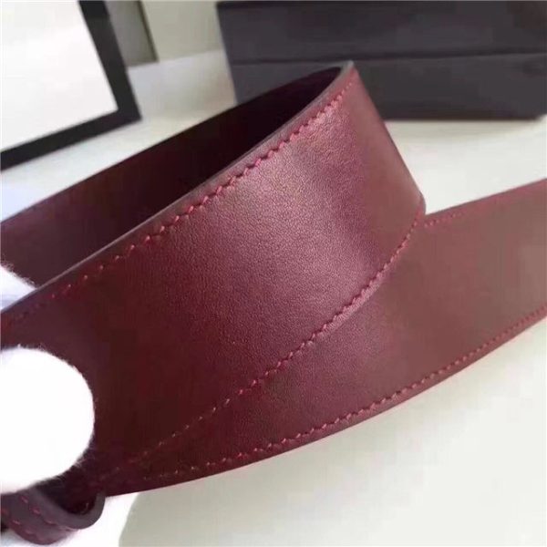 Gucci Leather Belt Replica with Double G Buckle (Varied Colors) - Image 63