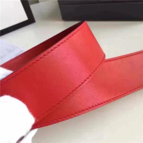 Gucci Leather Belt Replica with Double G Buckle (Varied Colors) - Image 90