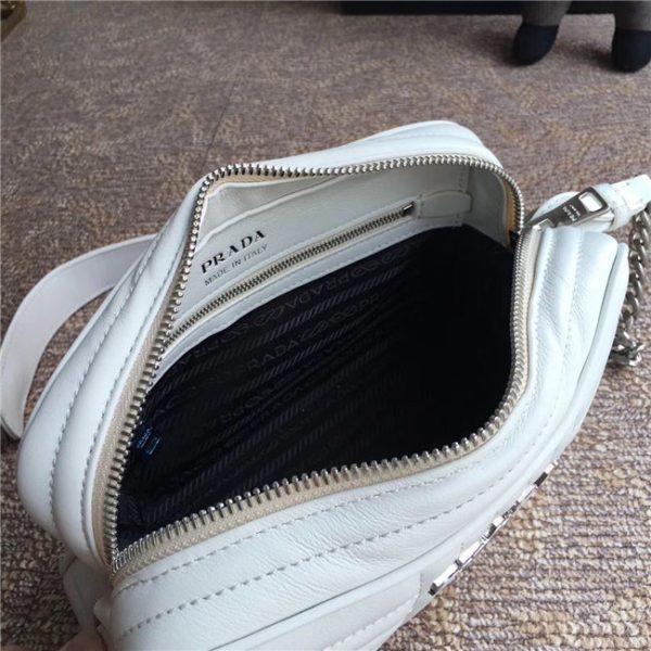 Prada Diagramme Leather Cross-Body Bag (Varied Colors) 1BD083 - Image 9