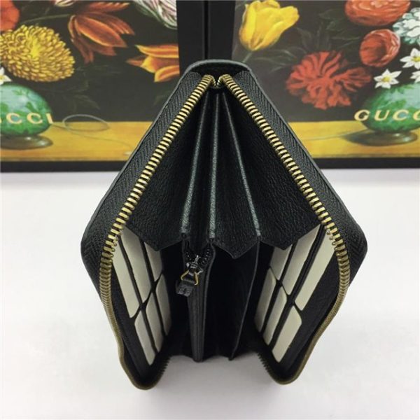 Gucci Print Leather Zip Around Wallet (Varied Colors) - Image 9