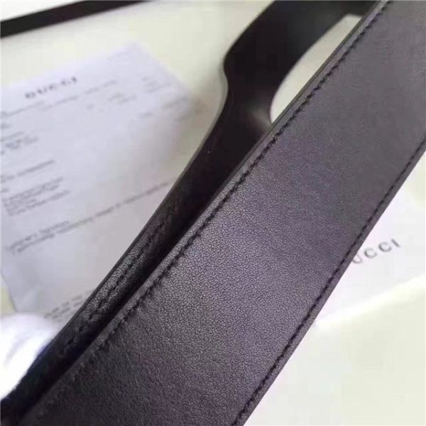 Gucci Leather Belt Replica with Double G Buckle (Varied Colors) - Image 10