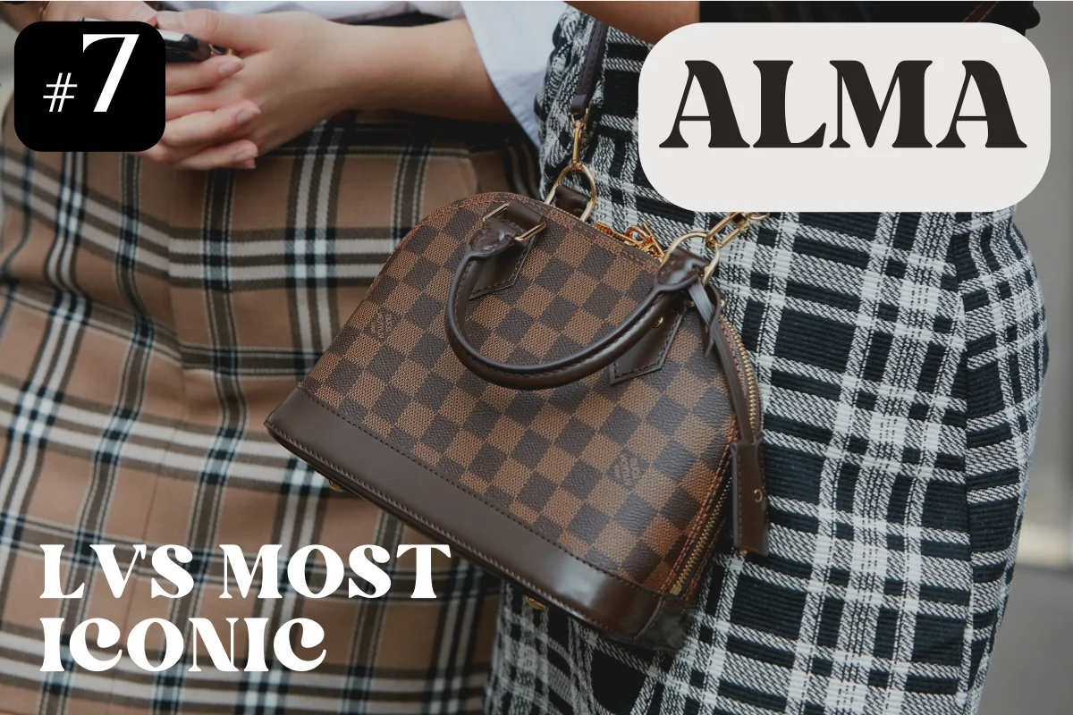 Louis Vuitton Damier Ebene ALMA, LV's most iconic