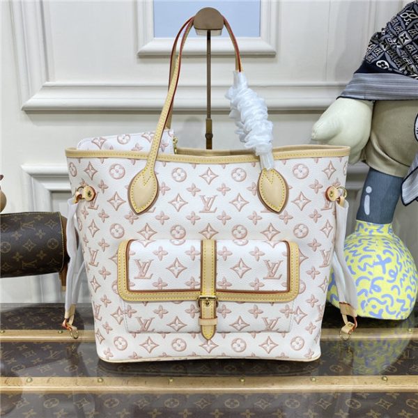 Louis Vuitton Neverfull MM Autres Toiles Monogram White - Image 2