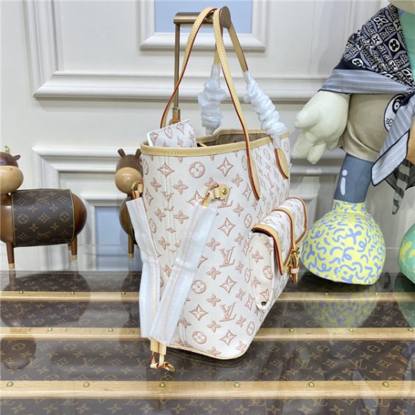 Louis Vuitton Neverfull MM Autres Toiles Monogram White - Image 3