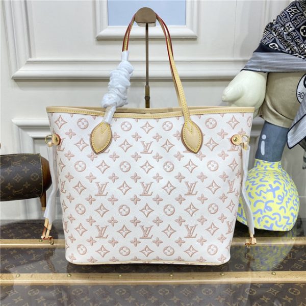 Louis Vuitton Neverfull MM Autres Toiles Monogram White - Image 4