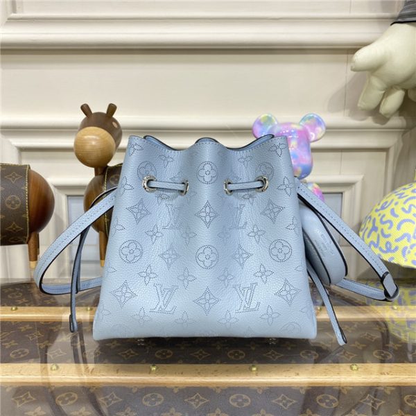 Louis Vuitton Bella Bucket Bag Mahina Olympe Blue - Image 4
